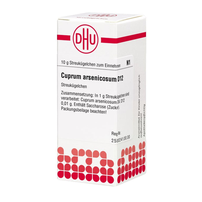 Cuprum arsenicosum D12 DHU Globuli, 10 g Globules