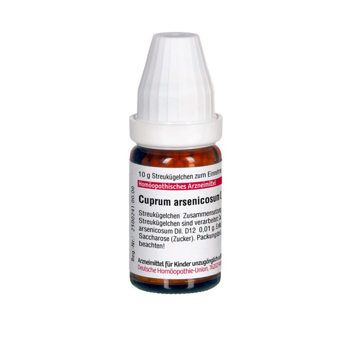 Cuprum arsenicosum D12 DHU Globuli, 10 g Globules