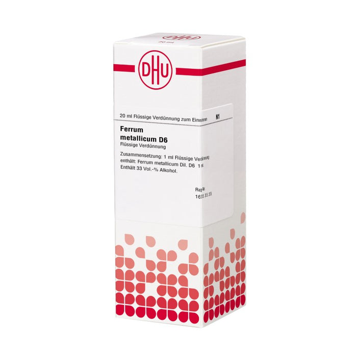 DHU Ferrum metallicum D 6 Flüssige Verdünnung, 20 ml Solution