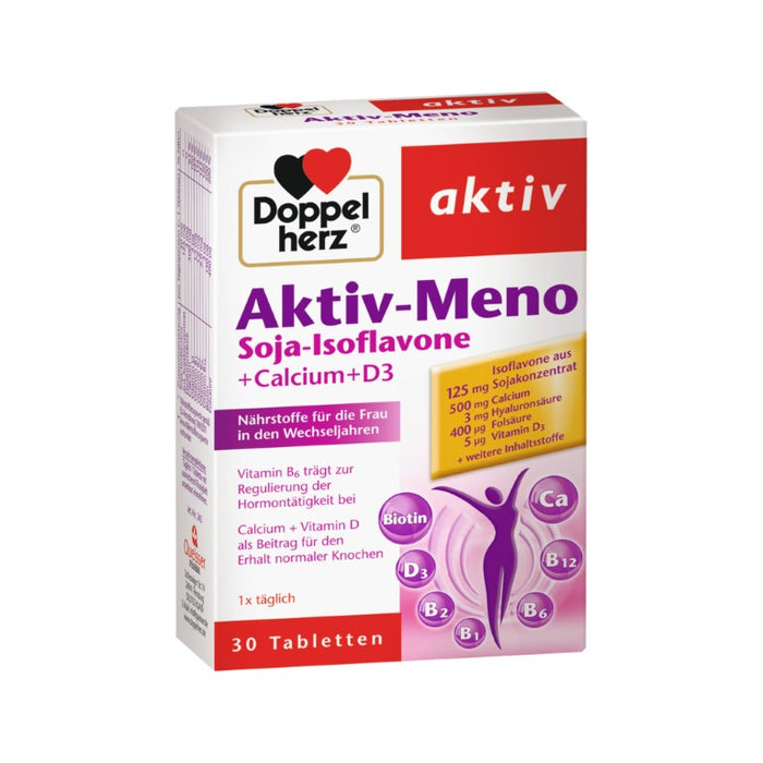 Doppelherz Aktiv-Meno Tabletten für die Frau in den Wechseljahren, 30 pc Tablettes
