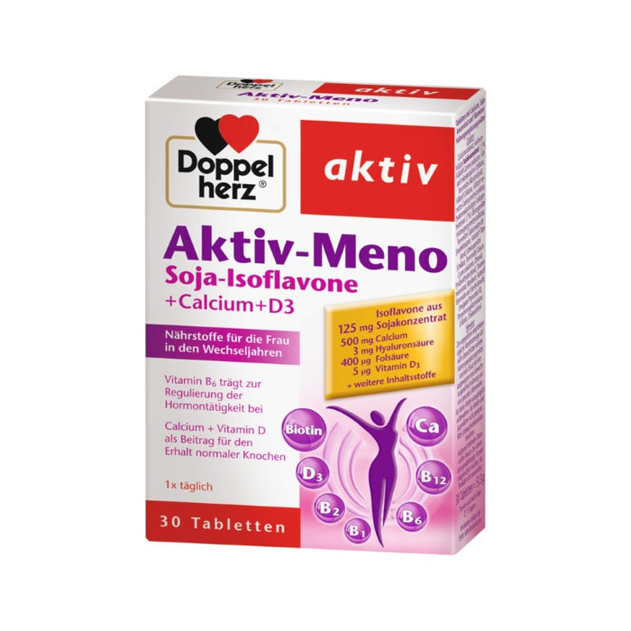 Doppelherz Aktiv-Meno Tabletten für die Frau in den Wechseljahren, 30 pc Tablettes