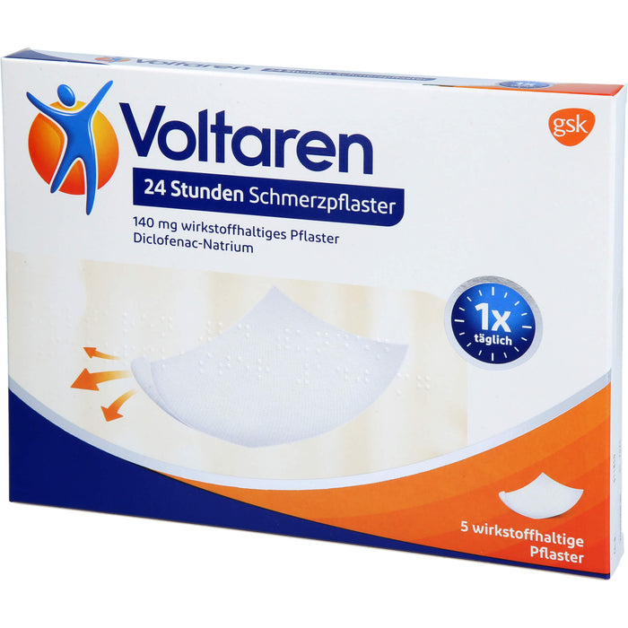 Voltaren 24 Stunden Schmerzpflaster 140 mg wirkstoffhaltiges Pflaster, 5 pcs. Patch