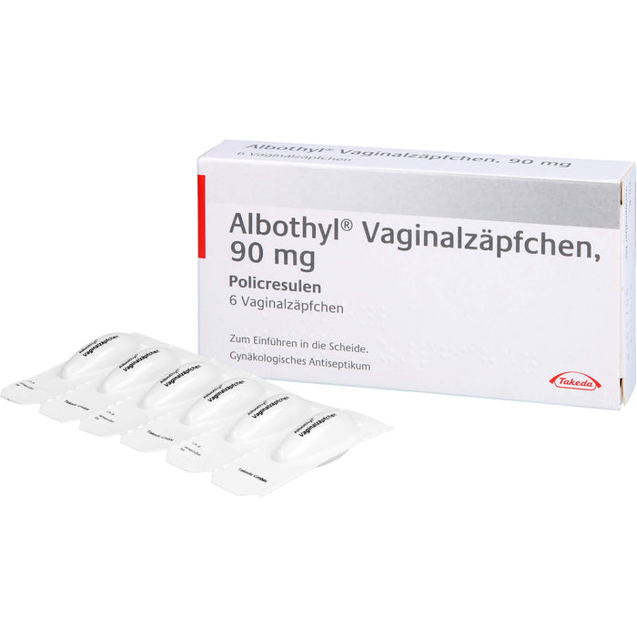Albothyl Vaginalzäpfchen, 90 mg, 6 pcs. Suppositories