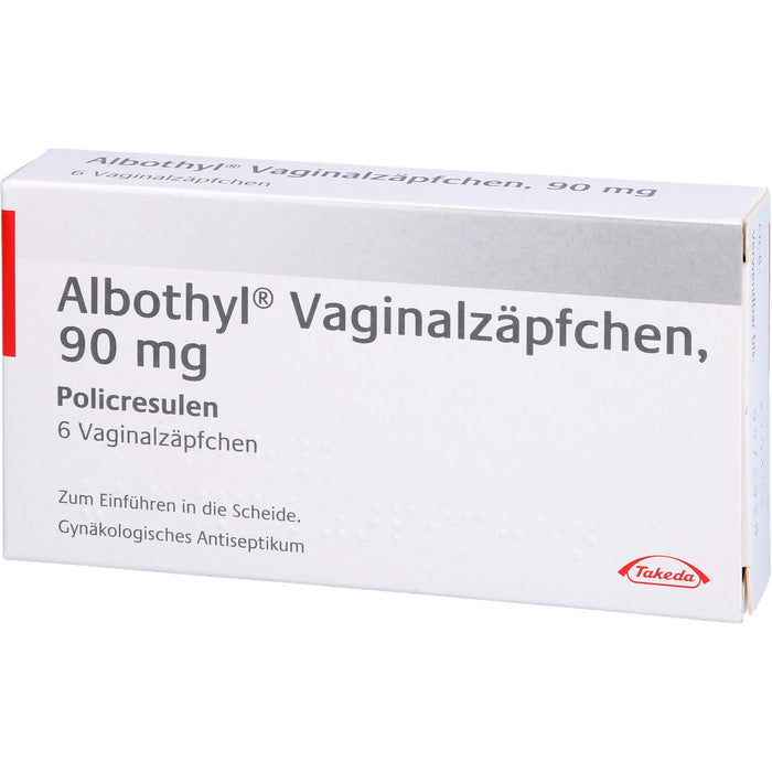Albothyl Vaginalzäpfchen, 90 mg, 6 pcs. Suppositories