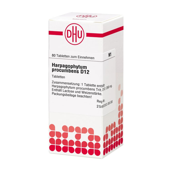 Harpagophytum procumbens D12 DHU Tabletten, 80 St. Tabletten