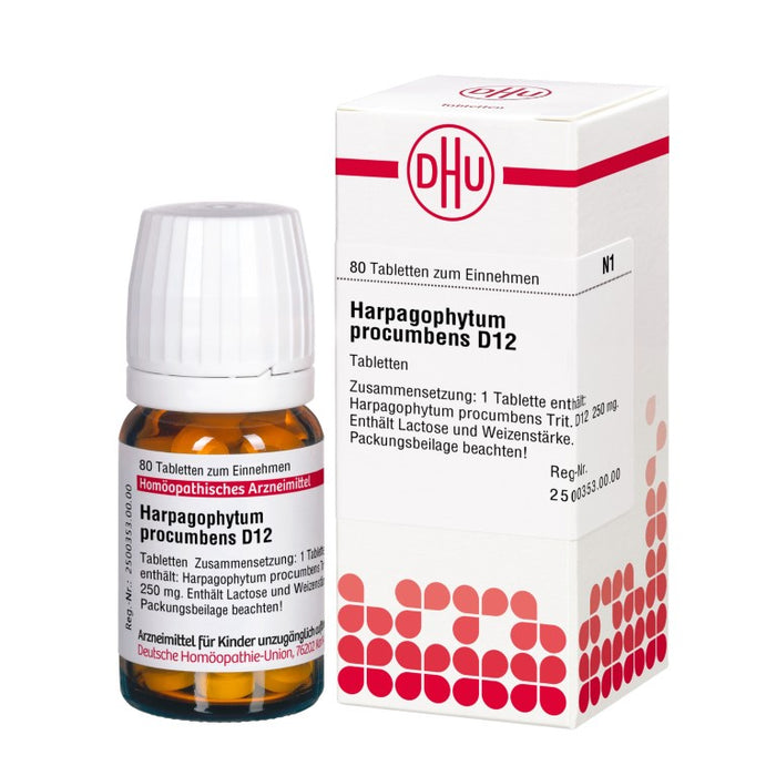 Harpagophytum procumbens D12 DHU Tabletten, 80 pc Tablettes