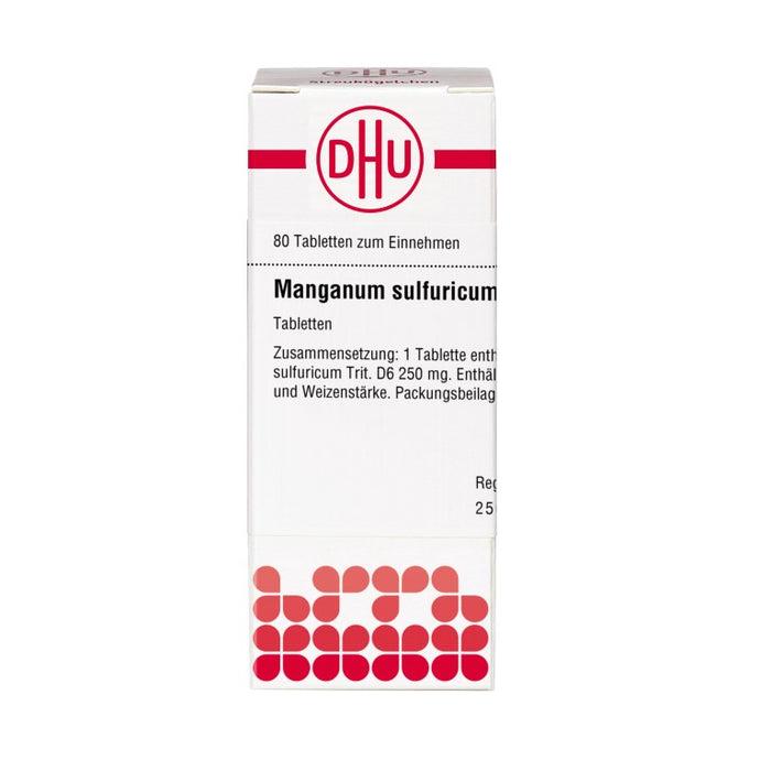 Manganum sulfuricum D6 DHU Tabletten, 80 St. Tabletten