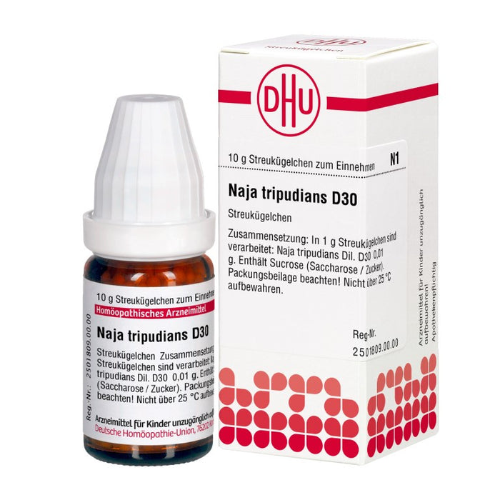 Naja tripudians D30 DHU Globuli, 10 g Globules