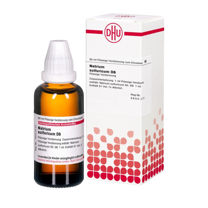 Natrium sulfuricum D6 DHU Dilution, 50 ml Solution