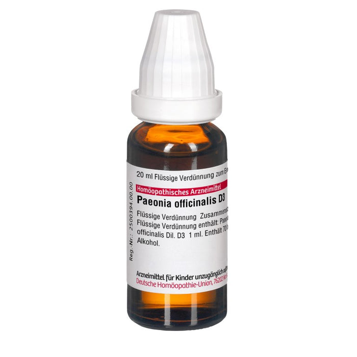 DHU Paeonia officinalis D3 Dilution, 20 ml Solution