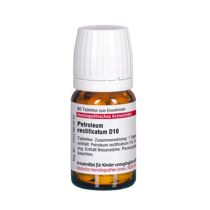 Petroleum rectificatum D10 DHU Tabletten, 80 pc Tablettes