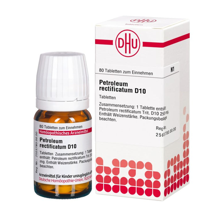 Petroleum rectificatum D10 DHU Tabletten, 80 pc Tablettes