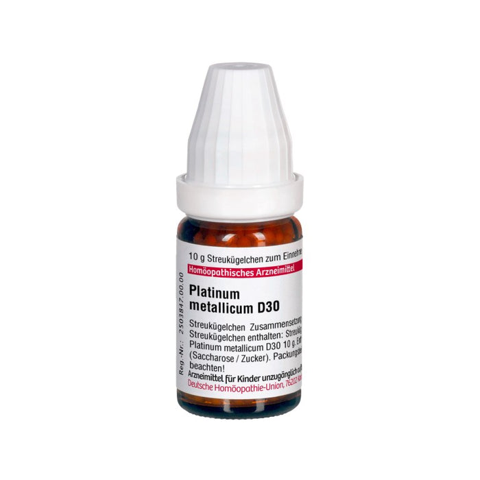 Platinum metallicum D30 DHU Globuli, 10 g Globules