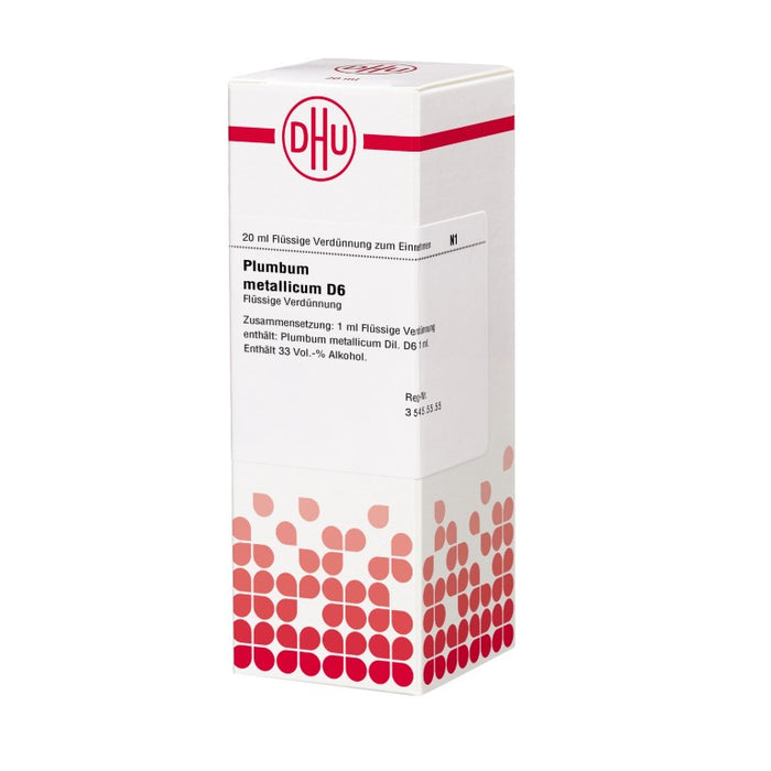 Plumbum metallicum D6 DHU Dilution, 20 ml Solution