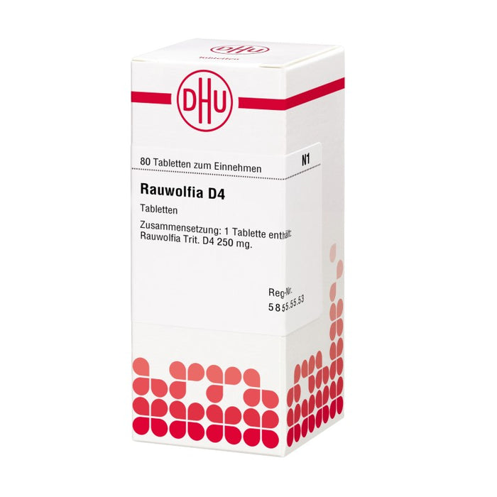 Rauwolfia D4 DHU Tabletten, 80 pcs. Tablets