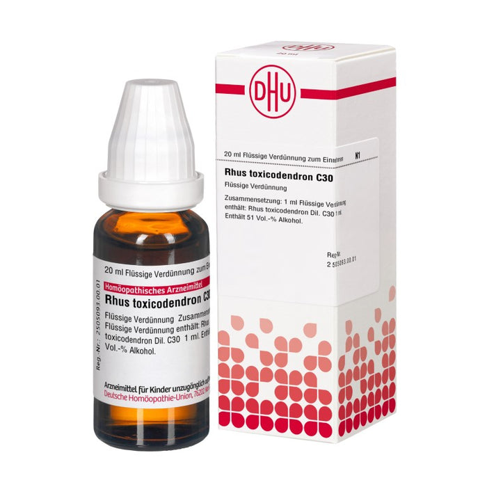 DHU Rhus toxicodendron C30 Dilution, 20 ml Solution
