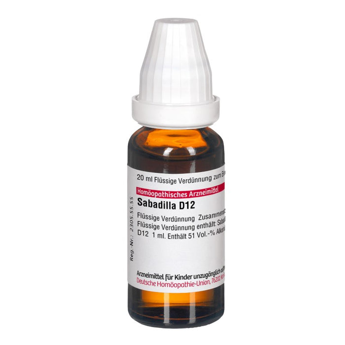 Sabadilla D12 DHU Dilution, 20 ml Solution