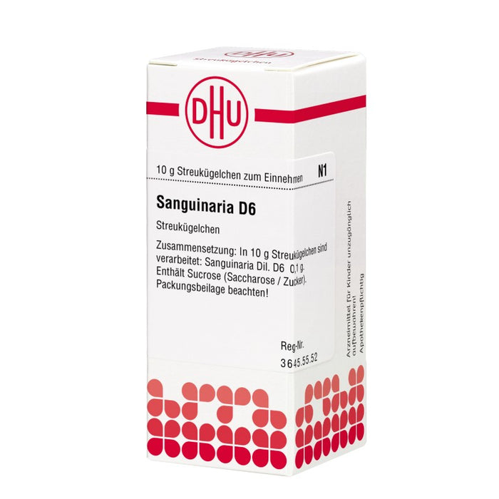 Sanguinaria D6 DHU Globuli, 10 g Globules
