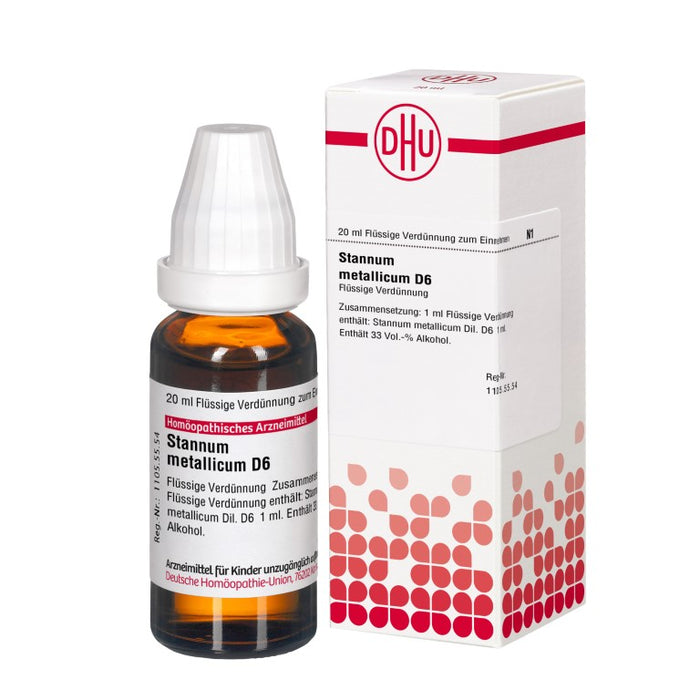 DHU Stannum metallicum D 6 Verdünnung, 20 ml Solution