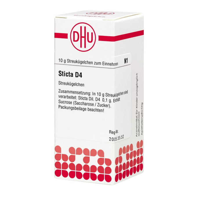 Sticta D4 DHU Globuli, 10 g Globules