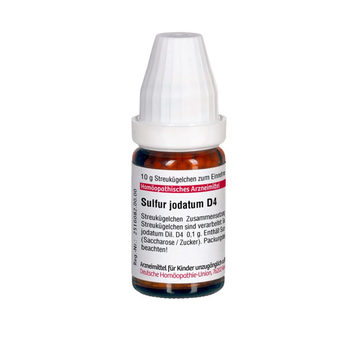 Sulfur jodatum D4 DHU Globuli, 10 g Globules