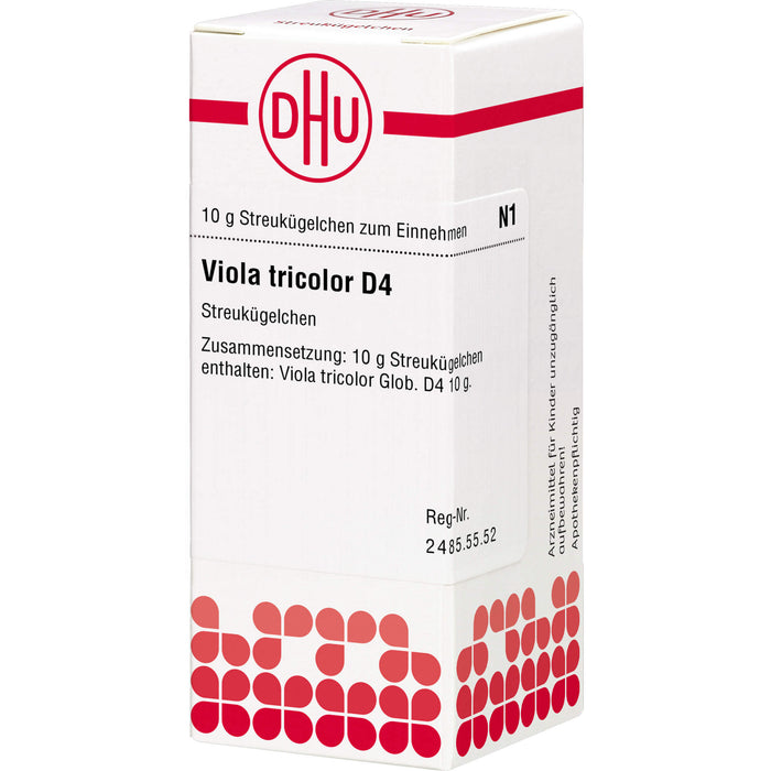 Viola tricolor D4 DHU Globuli, 10 g Globules