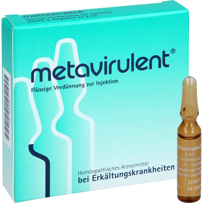 metavirulent flüssige Verdünnung bei Erkältungskrankheiten, 5 pcs. Ampoules