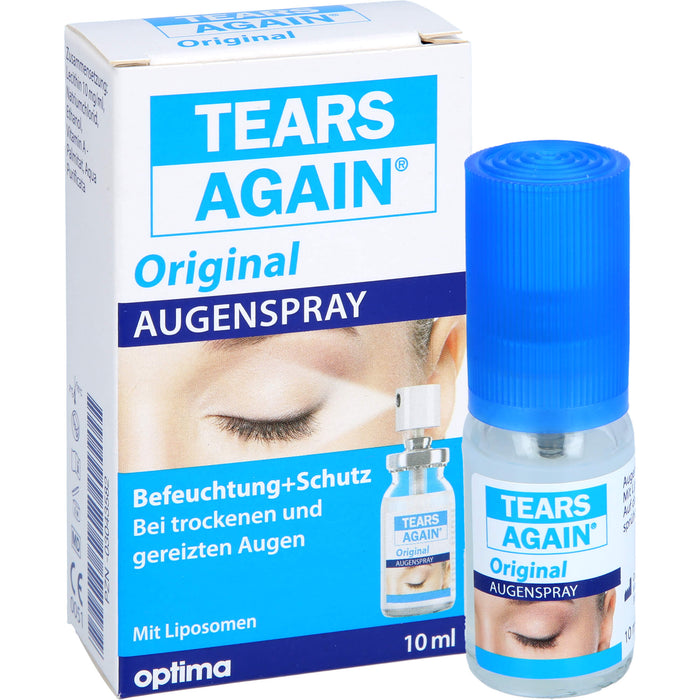 TEARS AGAIN Augenspray, zur verbesserten Befeuchtung der Augen und Augenlider, 10 ml Lösung