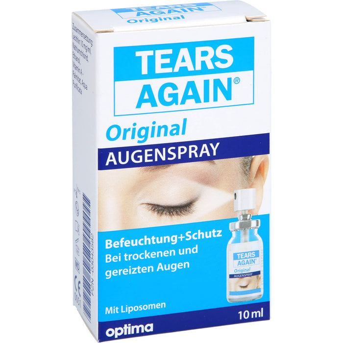 TEARS AGAIN Augenspray, zur verbesserten Befeuchtung der Augen und Augenlider, 10 ml Solution