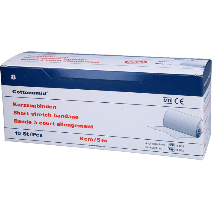 Cottonamid Kurzzug-Binde 8 cm x 5 m, 10 St. Binde