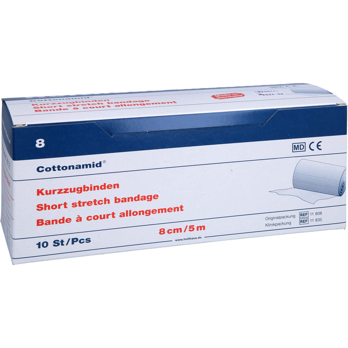 Cottonamid Kurzzug-Binde 8 cm x 5 m, 10 St. Binde