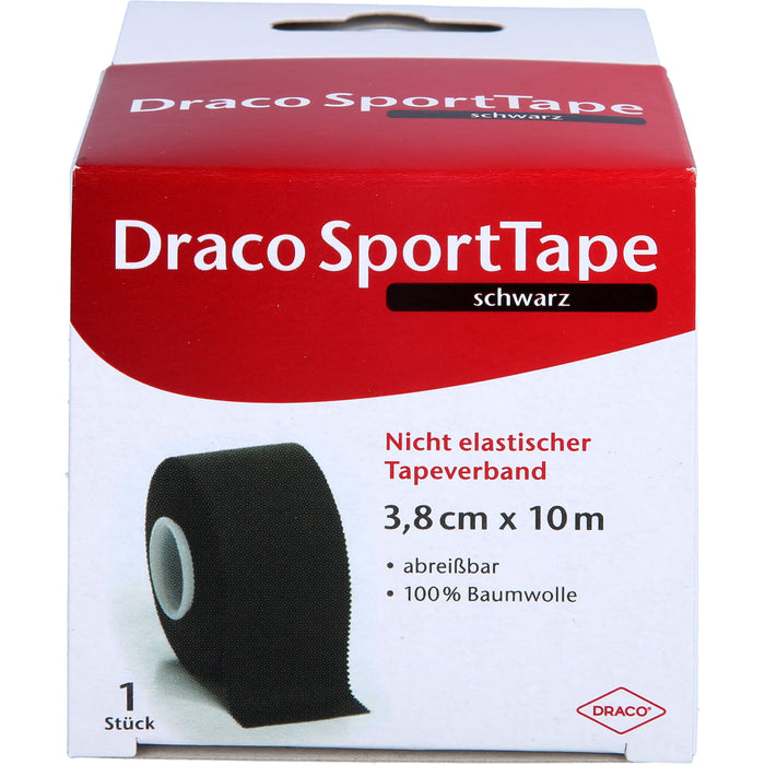 Dracotapeverband 10mx3,8cm schwarz, 1 St VER