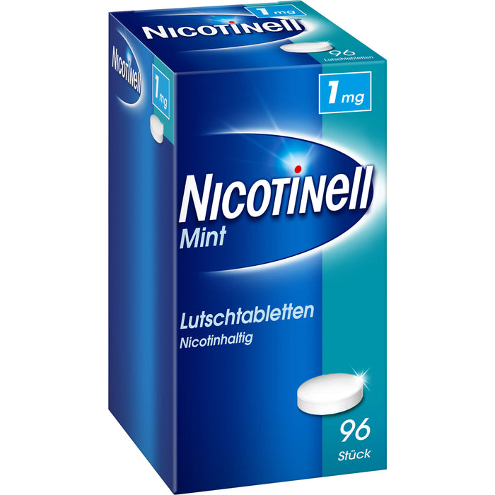 NICOTINell Lutschtabletten 1 mg Mint zur Raucherentwöhnung, 96 pc Tablettes
