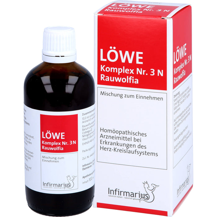 LÖWE Komplex Nr. 3 N Rauwolfia Tropfen, 100 ml Solution