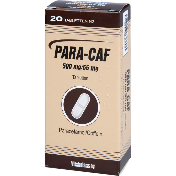 PARA-CAF 500 mg/65 mg, 20 pcs. Tablets