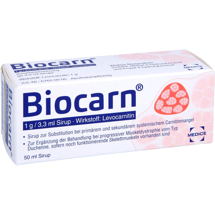 MEDICE Biocarn Sirup bei Carnitinmangel, 50 ml Solution
