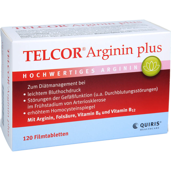 Telcor Arginin plus Filmtabletten, 120 pc Tablettes