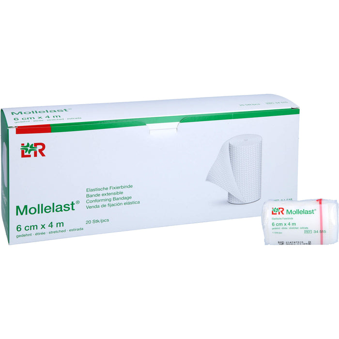 Mollelast Elastische Fixierbinde 6cmx4m, 20 St BIN