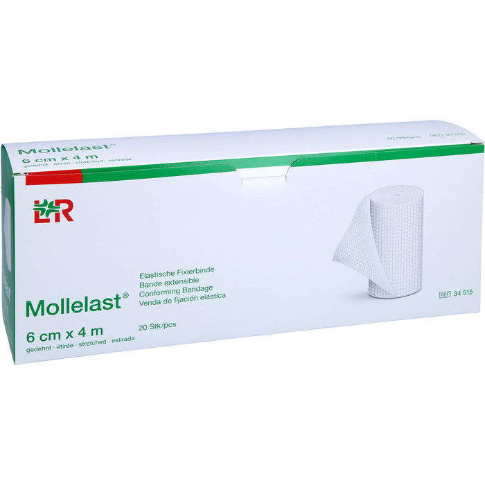 Mollelast Elastische Fixierbinde 6cmx4m, 20 St BIN