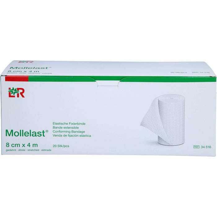 Mollelast elastische Fixierbinde 8 cm x 4 m, 20 St. Binde
