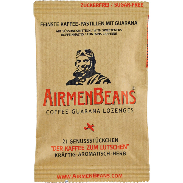 AirmenBeans feinste Kaffee Pastillen mit Guarana, 21 pc Pastilles