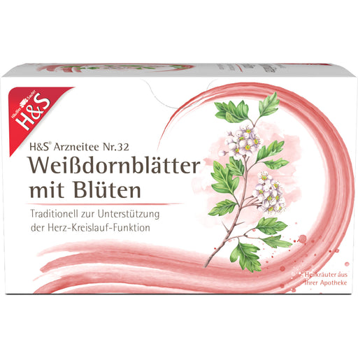 H&S Weißdornblätter mit Blüten Arzneitee, 20 St. Filterbeutel