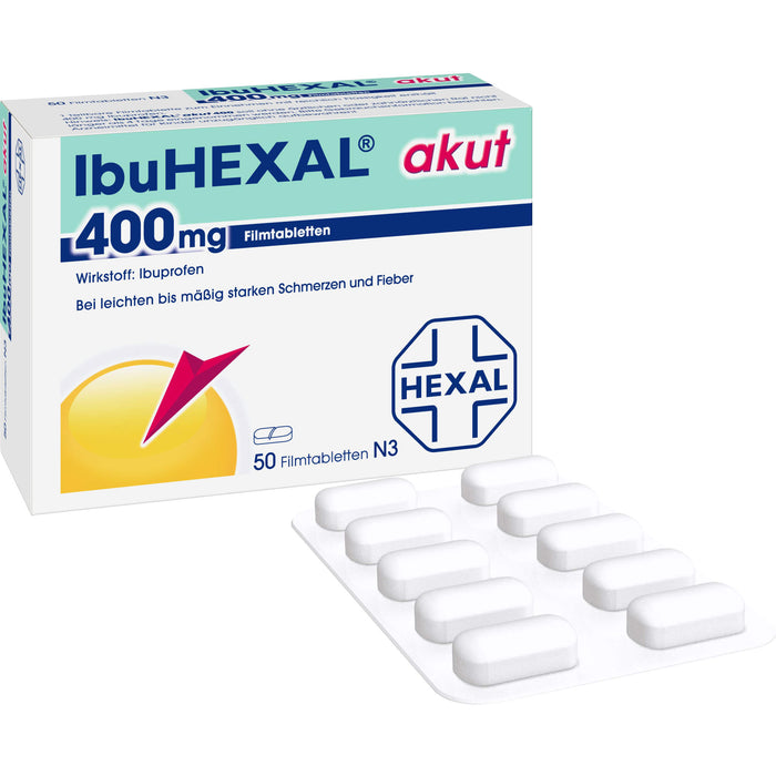 IbuHEXAL akut 400 mg, 50.0 St. Tabletten