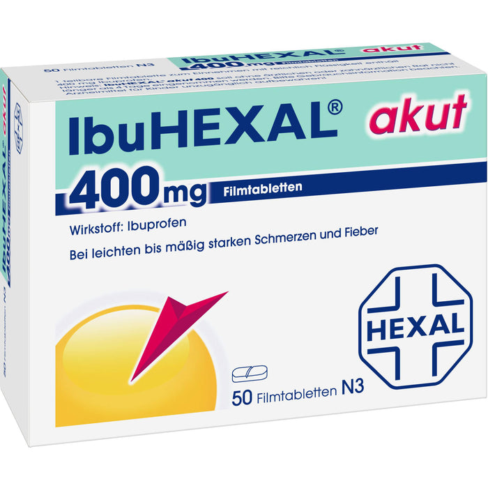 IbuHEXAL akut 400 mg, 50.0 St. Tabletten