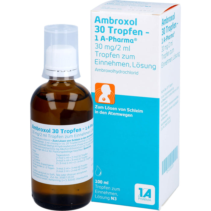 Ambroxol 30 Tropfen - 1A-Pharma®, 100 ml LOE