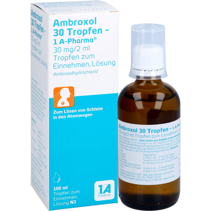 Ambroxol 30 Tropfen - 1A-Pharma®, 100 ml LOE