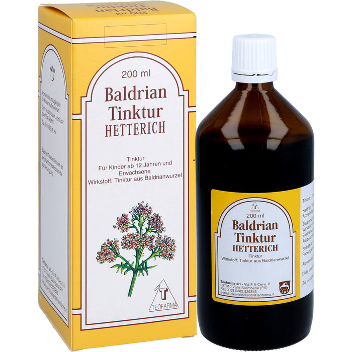 HETTERICH Baldrian Tinktur, 200 ml Solution