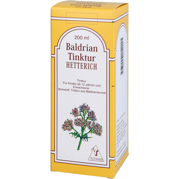 HETTERICH Baldrian Tinktur, 200 ml Solution