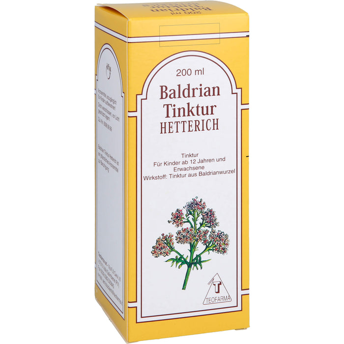 HETTERICH Baldrian Tinktur, 200 ml Solution