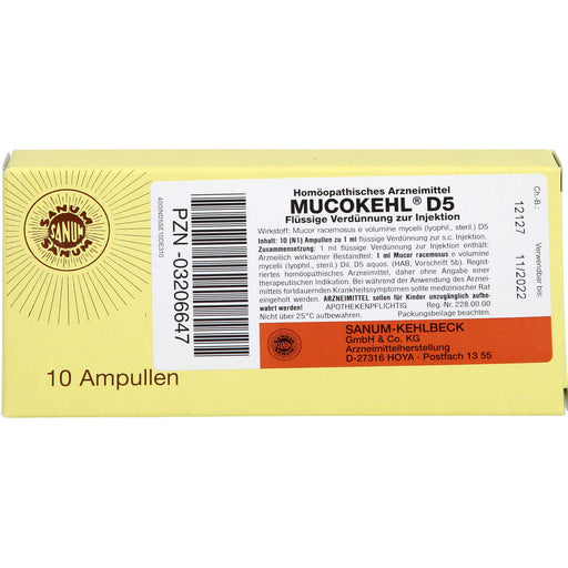 SANUM-KEHLBECK Mucokehl D5 flüssige Verdünnung, 10 St. Ampullen